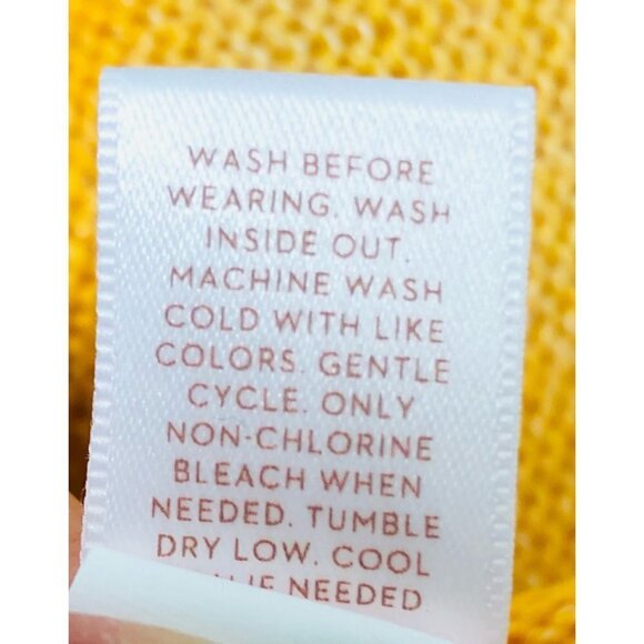 LC Lauren Conrad Womens Pink Gold Ombre Belted Knit Cardigan Sweater Sz L New - Picture 7 of 8